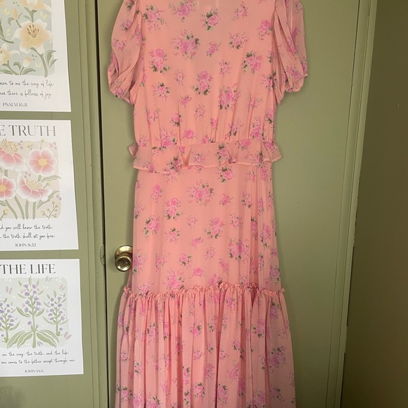 Loveshackfancy X Target Fleur Pink Roses Dress Sz 12 - Picture 7 of 10
